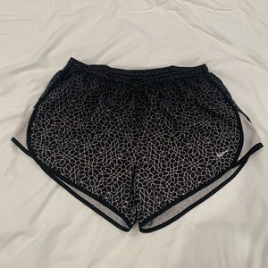 Nike black and grey running shorts with lining